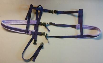 PURPLE PURPLE TIE DIE Goat Wagon Harness