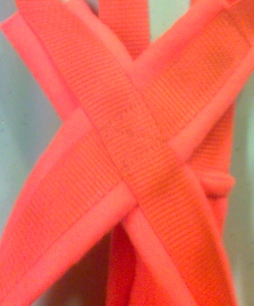 BRIGHT ORANGE Recreational Sled Dog Harness close up